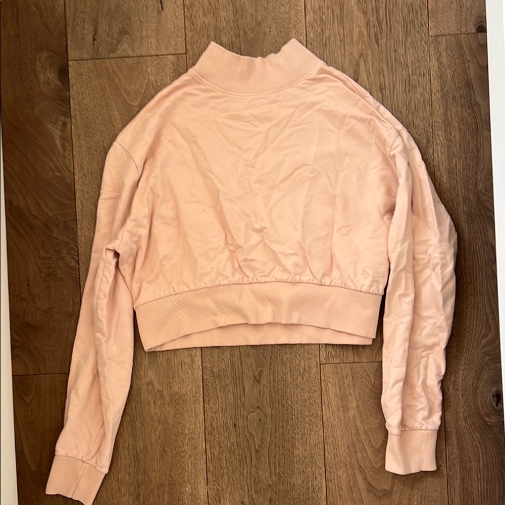 Blush Cropped Sweatshirt